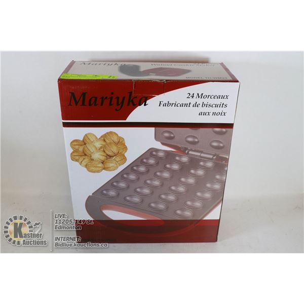 NEW 24 PIECES WALNUT COOKIE MAKER