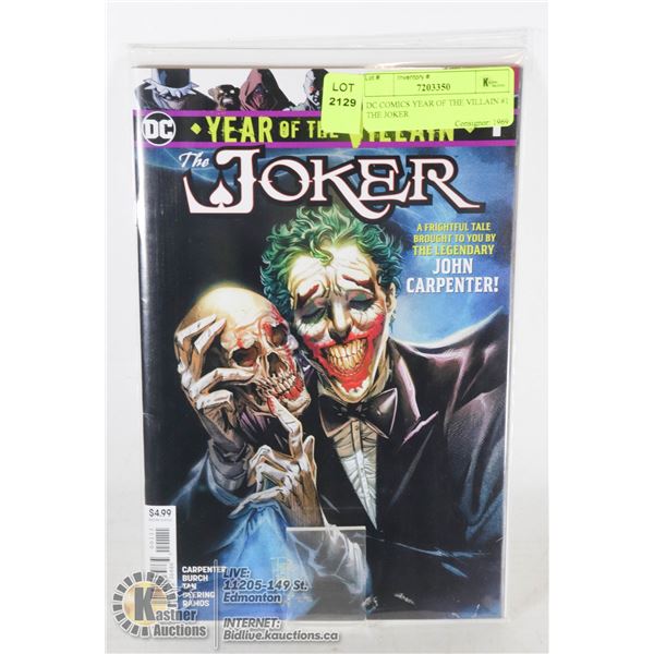DC COMICS YEAR OF THE VILLAIN #1 THE JOKER