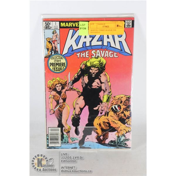 MARVEL COMICS KAZAR THE SAVAGE #1