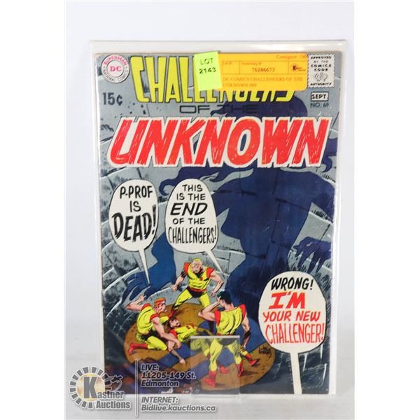 DC COMICS CHALLENGERS OF THE UNKNOWN #69