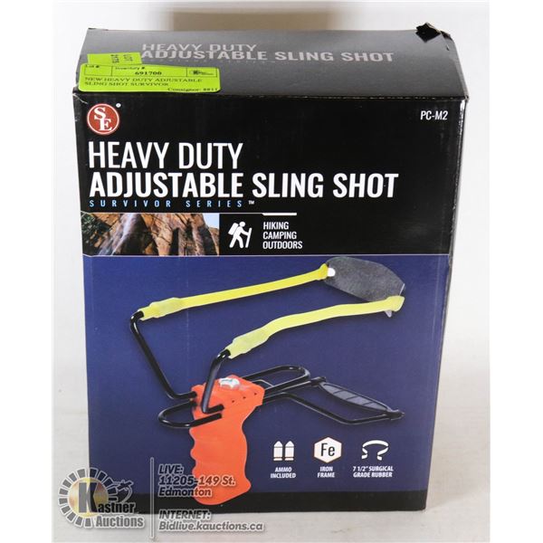 NEW HEAVY DUTY ADJUSTABLE SLING SHOT SURVIVOR