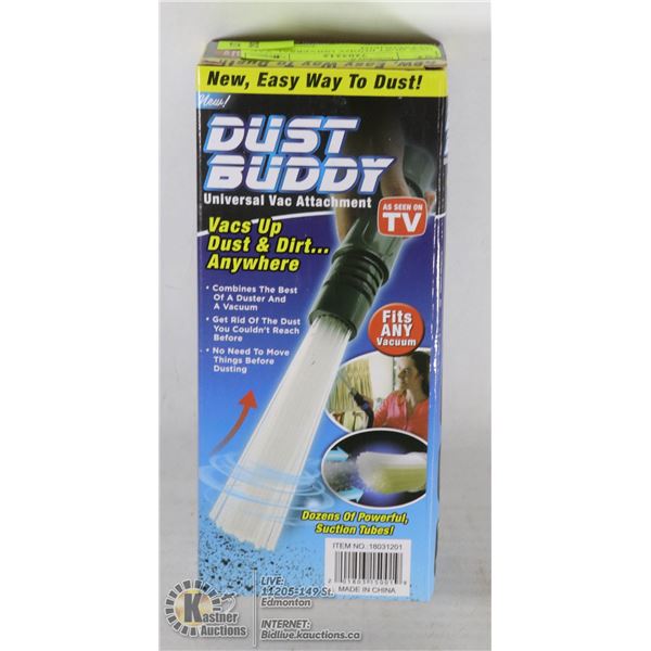 NEW DUST BUDDY UNIVERSAL VAC ATTACHMENT