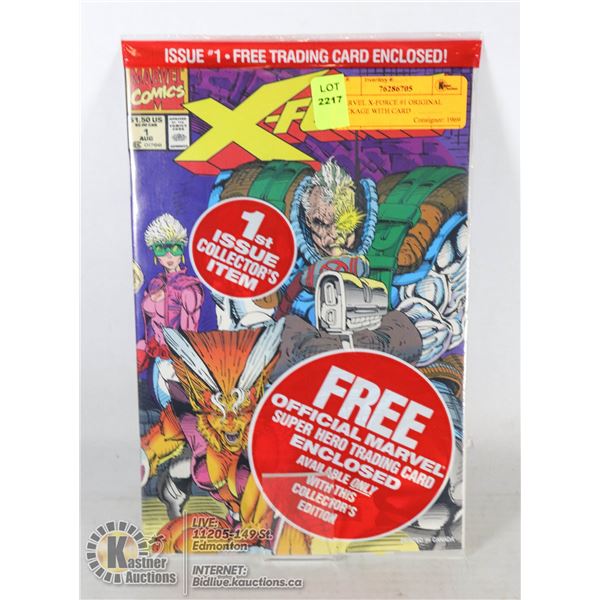 MARVEL X-FORCE #1 ORIGINAL PACKAGE WITH CARD