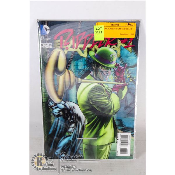 DC HOLOGRAPHIC COMIC RIDDLER  #1