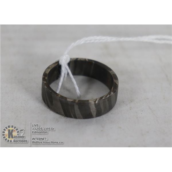 DAMACUS - HAND MADE STEEL RING- NEW (18)