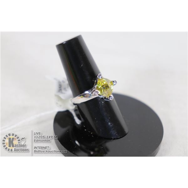 YELLOW CUSHION CUT RING (28)