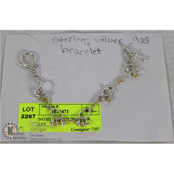 STERLING SILVER .925 BI-COLOR BRACELET