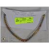 Image 1 : STERLING SILVER .925 TRI COLOR NECKLACE