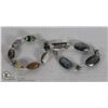 Image 1 : 2 STERLING SILVER GEM BRACELETS