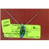 Image 1 : STERLING SILVER .925 BLUE SWAROVSKI NECKLACE