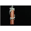 Image 2 : RUST GLITTER GOLD STONE  IN STAINLESS SHEATH