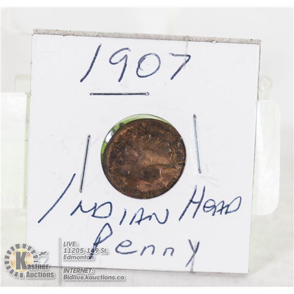 INDIAN HEAD PENNY 1907