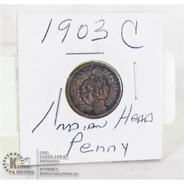 INDIAN HEAD PENNY 1903 C