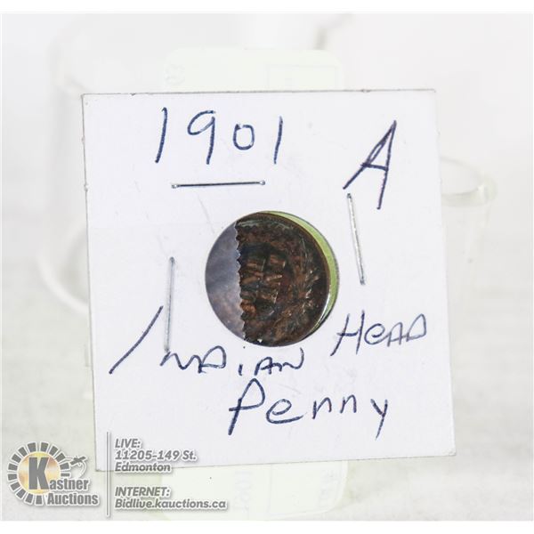 1901 INDIAN HEAD PENNY