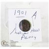 Image 1 : 1901 INDIAN HEAD PENNY
