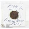 Image 1 : INDIAN HEAD PENNY 1906 A