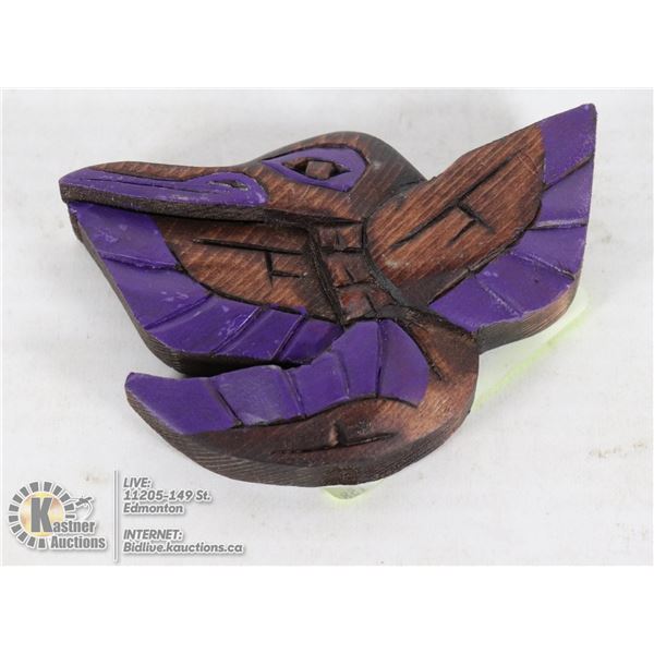 HUMMINGBIRD FIRST NATIONS WOODEN WALL ART 3"X4"