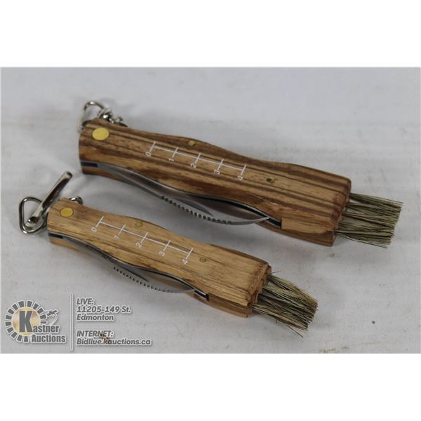 LOT OF 2 NEW OLYMPIA  CURVED BLADED KNIVES