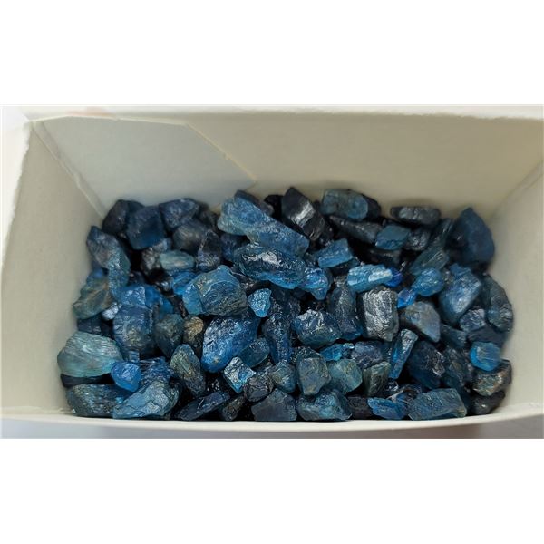 4)  LOT OF 54.3 GRAMS OF BLUE APATITE QUARTZ