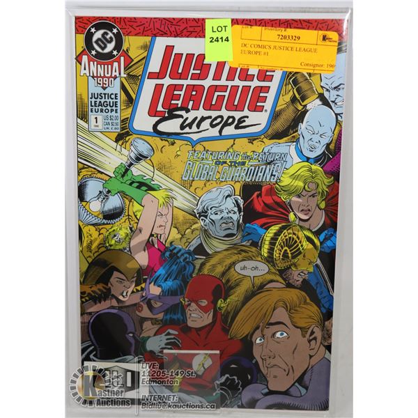 DC COMICS JUSTICE LEAGUE EUROPE #1