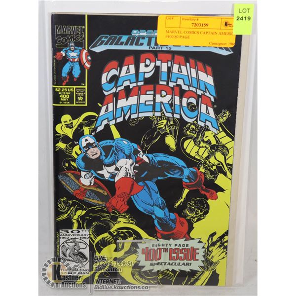 MARVEL COMICS CAPTAIN AMERICA #400 80 PAGE