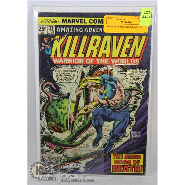 MARVEL COMICS KILLRAVEN #33