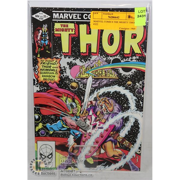 MARVEL COMICS THE MIGHTY THOR #322