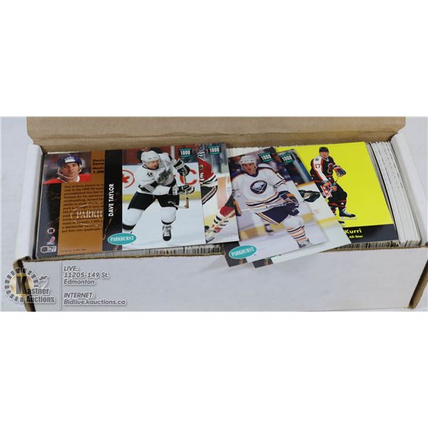 BOX OF ASSORTED HOCKEY CARDS