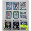 Image 1 : NFL INSERT 9 CARD LOT 2019