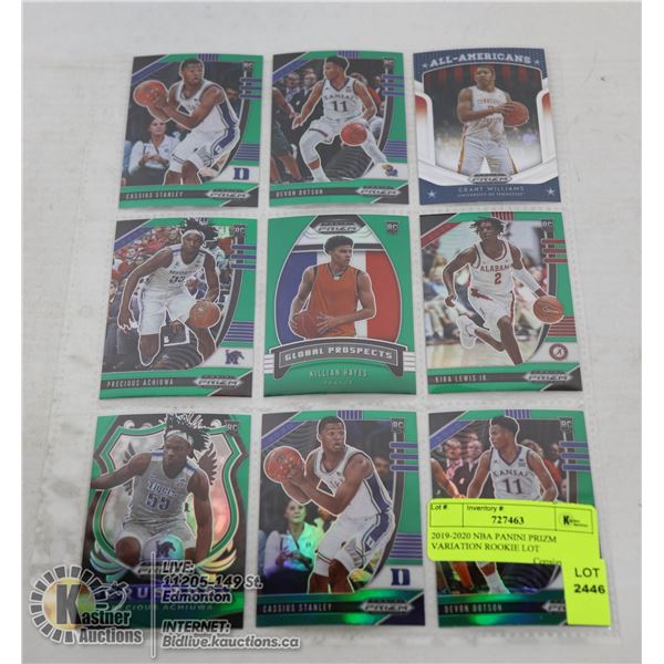 2019-2020 NBA PANINI PRIZM VARIATION ROOKIE LOT