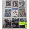 Image 1 : NBA 9 CARD LOT WITH INSERTS AND ROOKIES