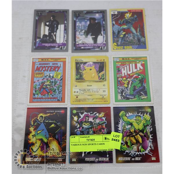 VARIOUS NON SPORTS CARDS