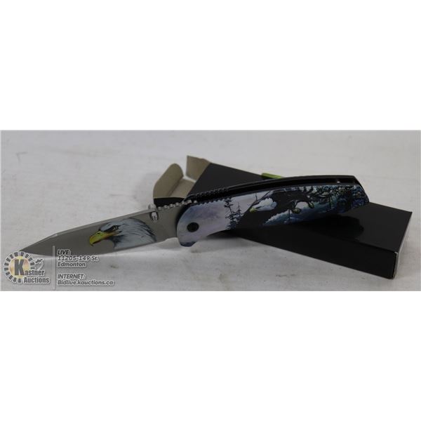 NEW EAGLE THEMED FOLDING KNIFE