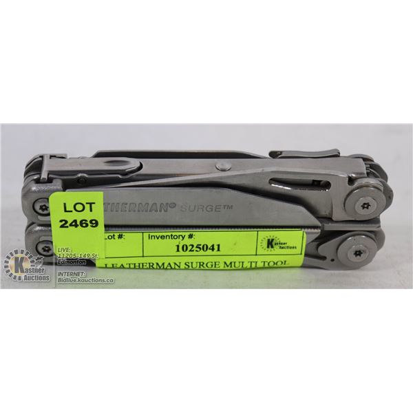 LEATHERMAN SURGE MULTI TOOL KNIFE. GOOD BLADE