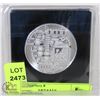 Image 1 : SILVER PLATED BITCOIN IN PROTECTIVE CASE