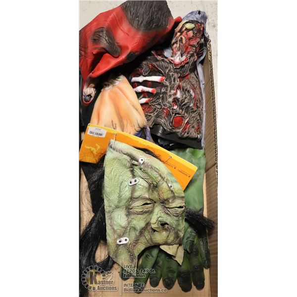BOX OF NEW MASKS PLUS DEVIL