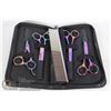 Image 1 : RAINBOW TONED BARBERS SCISSOR KIT