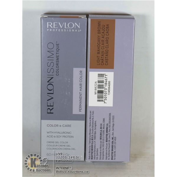 LOT OF 2 REVLONISSIMO PERMANENT HAIR COLOR