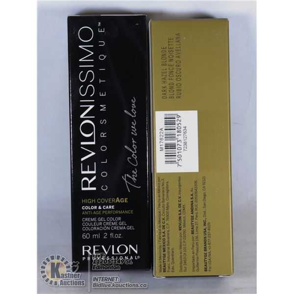 LOT OF 2 REVLONISSIMO PERMANENT HAIR COLOR