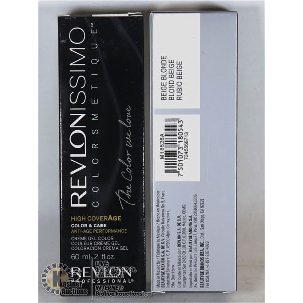 LOT OF 2 REVLONISSIMO PERMANENT HAIR COLOR
