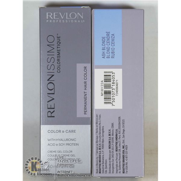 LOT OF 2 REVLONISSIMO PERMANENT HAIR COLOR