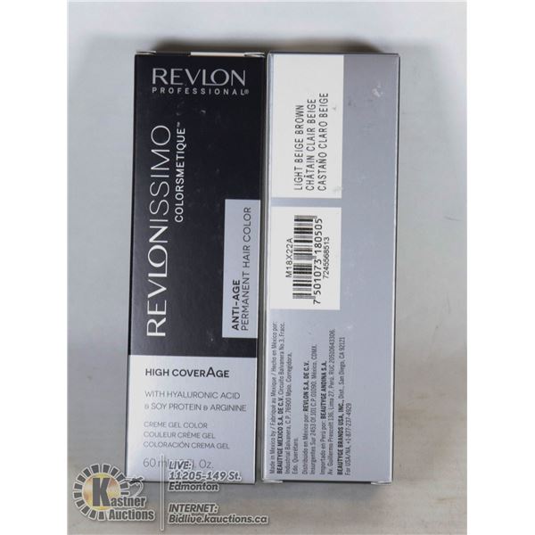 LOT OF 2 REVLONISSIMO PERMANENT HAIR COLOR
