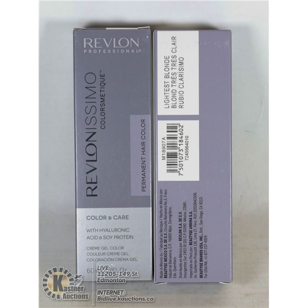 LOT OF 2 REVLONISSIMO PERMANENT HAIR COLOR
