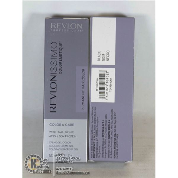 LOT OF 2 REVLONISSIMO PERMANENT HAIR COLOR