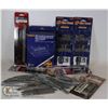 Image 1 : LARGE FLAT OF MODEL TRAIN TRACK SECTIONS AND MORE
