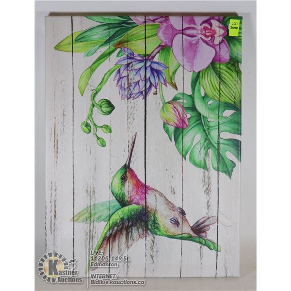 HUMMING BIRD CANVAS WALL ART