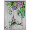 Image 1 : HUMMING BIRD CANVAS WALL ART