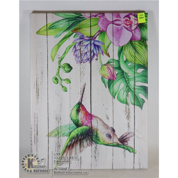 HUMMING BIRD CANVAS WALL ART