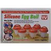 Image 1 : NEW SILICONE EGG BOIL 6PC SET
