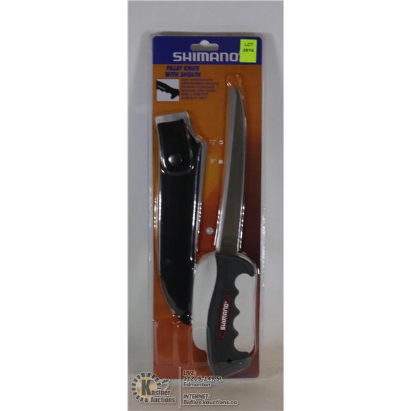 NEW SHIMANO 7.5" FILLET KNIFE WITH SHEATH